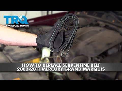 How to Replace Serpentine Belt 2003-2011 Mercury Grand Marquis