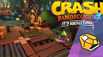 Crash 4 Run It Bayou Yellow Gem + Hidden Gem Locations!