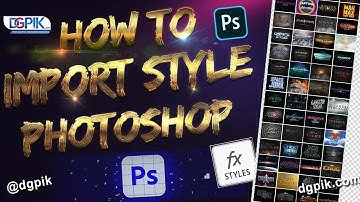 how to import Styles in Photoshop | Text Style | Photoshop Layer Styles