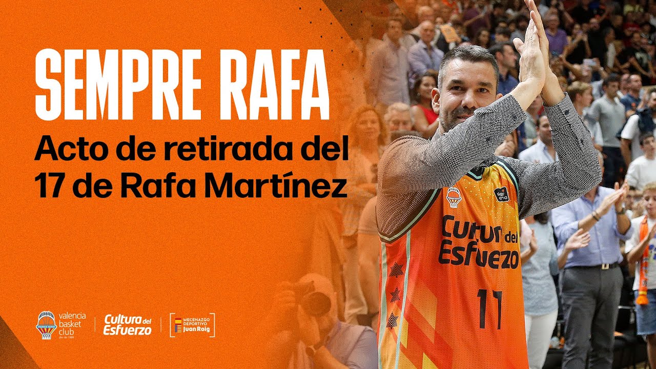 Acto completo de retirada del 17 de Rafa Martínez en lo alto de la Fonteta