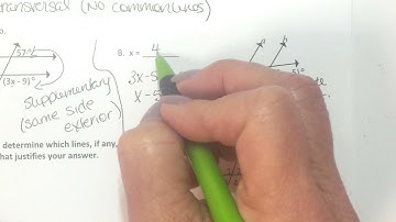 Video Notes Converse Parallel Lines Transversals