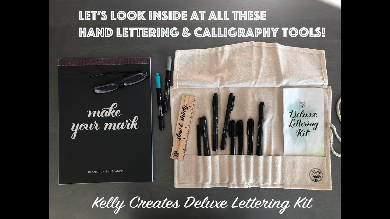 Calligraphy Demo - What's Inside the Deluxe Lettering Kit? 