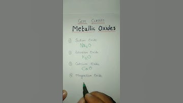 #metal #oxides #chemical #formulas