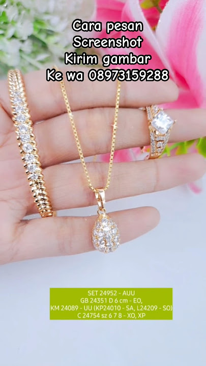 Set perhiasan xuping #gelang #kalung #cincin