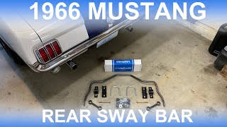 how to install a rear sway bar in a 1966 mustang