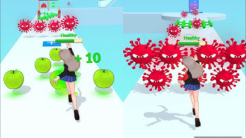 Run Healthy 🍎🍏😄: All Levels Gameplay Walkthrough Android, iOS NEW UPDATE