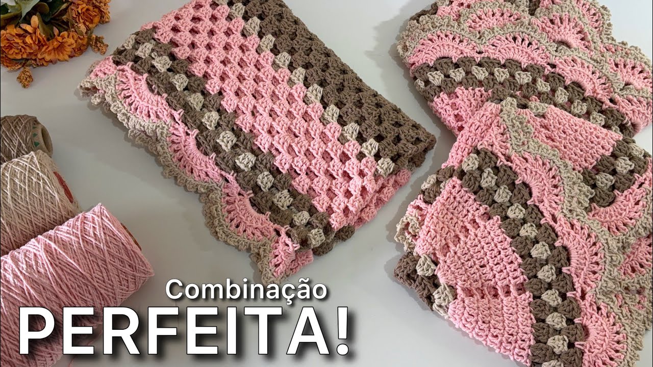 SIMPLISMENTE PERFEITO! Jogo de Passadeira em Crochê na Cor Salmão #passadeiradecozinha 