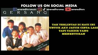 Gersang  Suratan Takdir versi 2023 karaoke