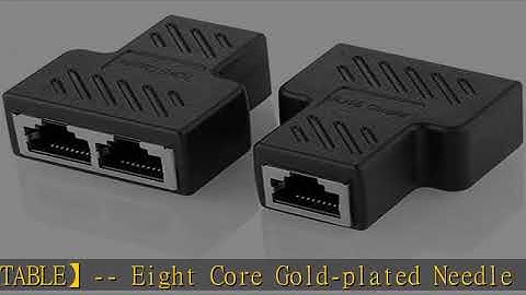 RJ45 Splitter Connectors Adapter 1 to 2 Ethernet Splitter Coupler Double Socket HUB Interface Conta