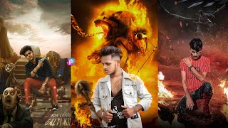 Fire Hunter Wolf Poster Editing tutorial in PicsArt | creative manipulation photo - KR Editing screenshot 3