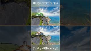 Puzzle. House over the sea. Find 5 differences screenshot 3