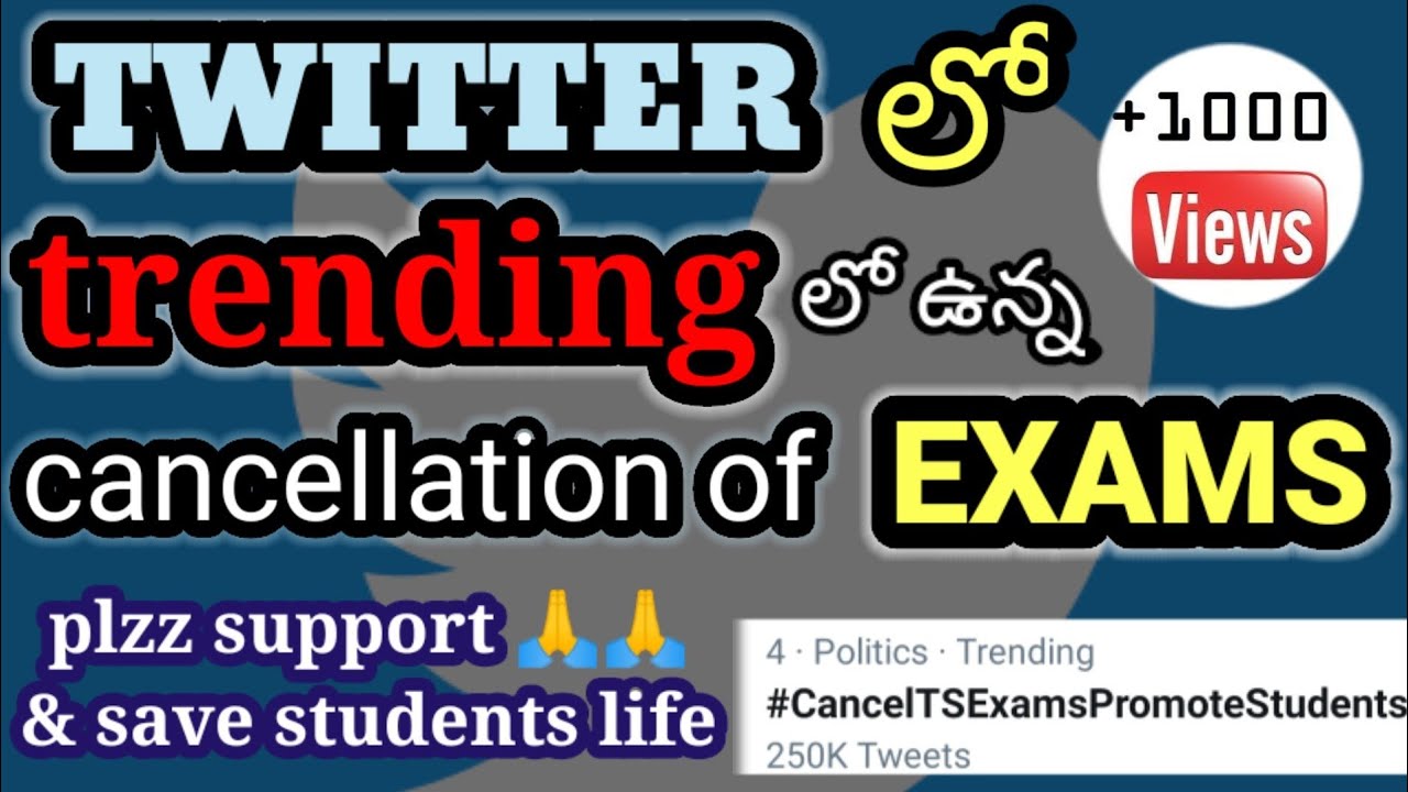 RAISE OF STUDENTS STRIKE AGAINST CANCELLATION OF EXAMS IN TWITTER ✊✊