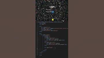 Login Form in HTML CSS | Web Tech | #shorts #viralshorts #coding