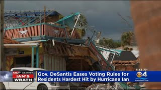 Gov. DeSantis Changes Voting Rules For Those Impacted By Hurricane Ian
