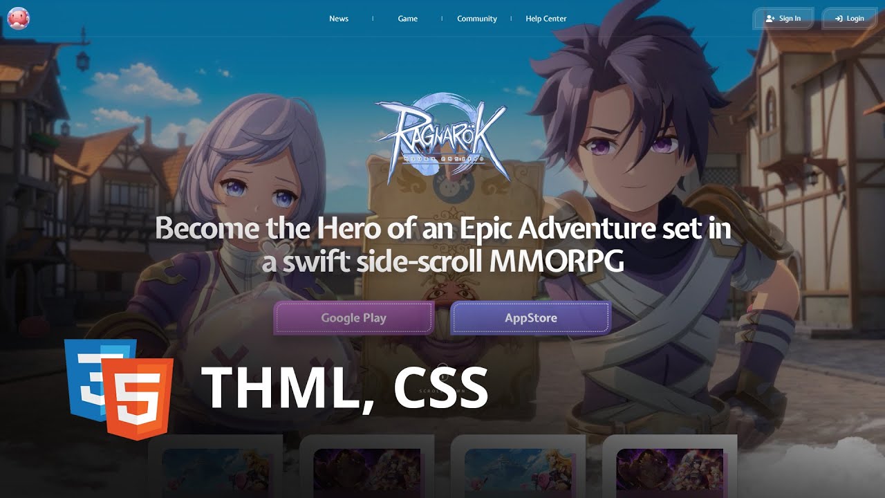 Mmorpg Play Game Website Template