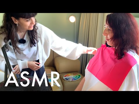 ASMR Personal Colour Analysis with Natasha and a subscriber! (Unintentional ASMR,Real person ASMR)🎨