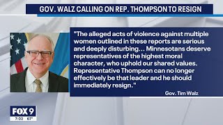 Minnesota governor, DFL leadership call for Rep. Thompson's resignation | FOX 9 KMSP