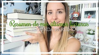 RESUMEN DE MIS ÚLTIMAS LECTURAS (PARTE 2)