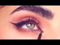 رسم ايلاينر ورسم مدمع العين باحترافية للمبتدئات تعلمي بسهوله easy eyeliner tutorial