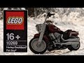 16+ LEGO Harley-Davison Fat Boy 10269 unbox build review