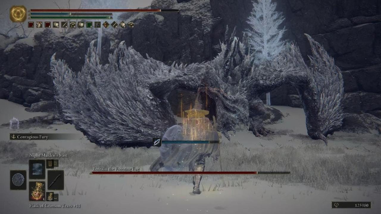 ELDEN RING - Nightmaiden Mist vs Borealis the Freezing Fog