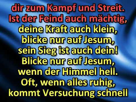 Blicke nur auf Jesum