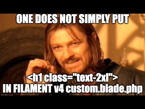 Filament v4: Tailwind Classes in Blade? You NEED Custom Theme.