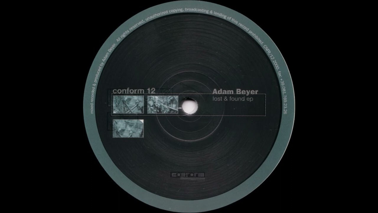 Adam Beyer - Lost & Found (A2) [CONFORM 12]