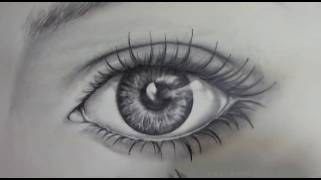 Cara Mudah Gambar Sketch Mata Realistic Dengan Pencil YouTube