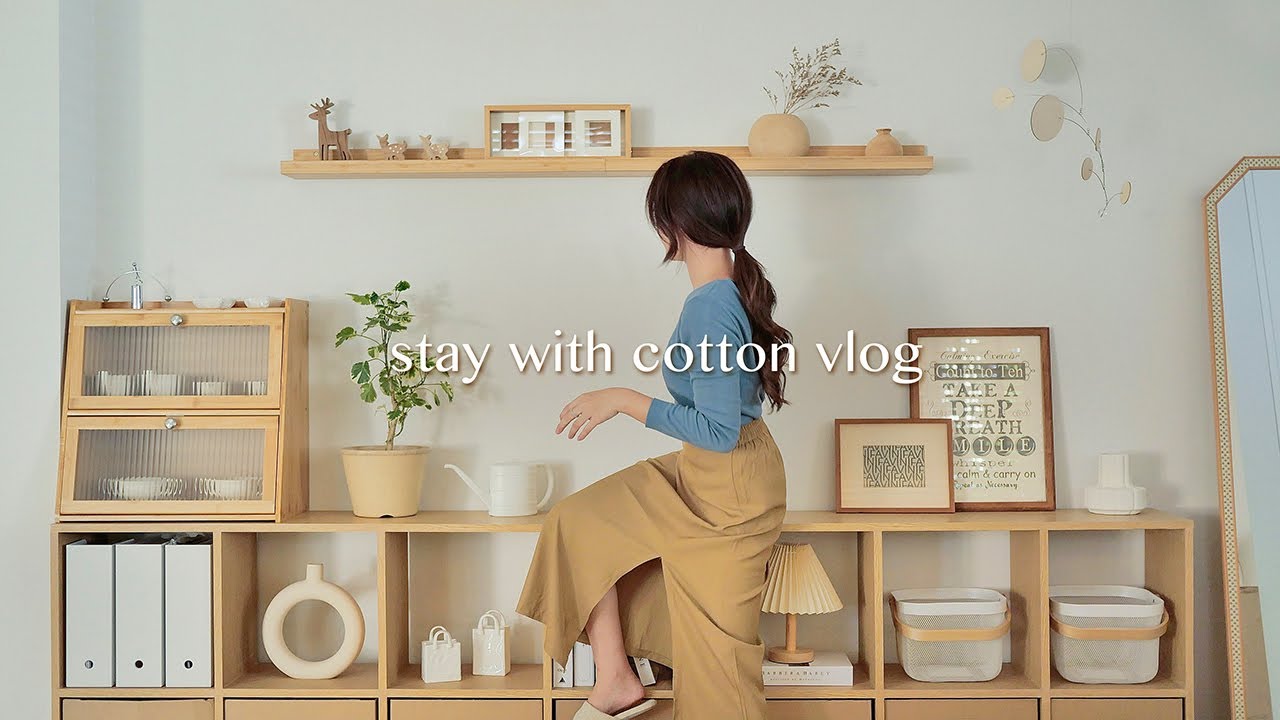 วันชิล ๆ ที่บ้าน 🍃 | จัดบ้านง่าย ๆ ด้วยของตกแต่งชิ้นใหม่ 🎐| จัดระเบียบบ้าน 📦 | Vlog