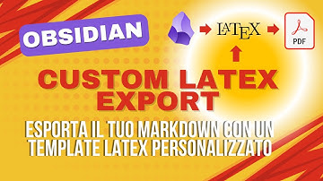 OBSIDIAN: custom LaTeX template export via Pandoc (CLI e Pandoc Plugin)