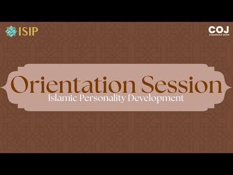 IPD Orientation Session | COJ - an ISIP Youth Chapter Initiative | Wafi Shihad