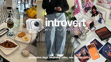 introvert diaries 🧚🏻‍♀️ life lately, productive days, aesthetic cafes, insta360 go ultra vlog