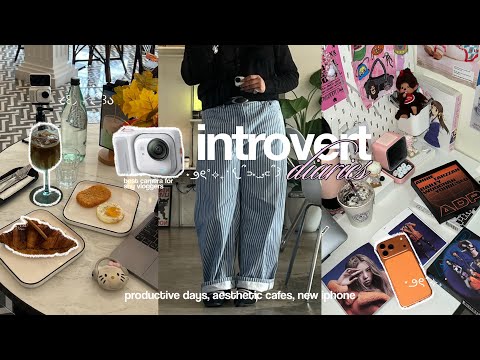 introvert diaries 🧚🏻‍♀️ life lately, productive days, aesthetic cafes, insta360 go ultra vlog