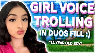 GIRL VOICE TROLLING AN 11 YEAR OLD 😈💖