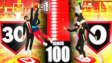 100 BLOCK RATING but EVERY BLOCK is -1 DEFENSIVE BADGE on NBA 2K23