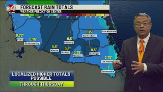 Forecast rain totals increase