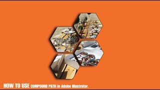 How to use compound Path In Adobe Illustrator | Adobe Illustrator Tutorial