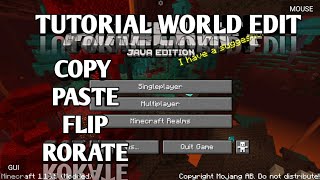 Tutorial world edit [COPY-PASTE-FLIP-ROTATE]
