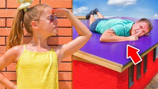 Extreme Hide and Seek Challenge on Vacation! Gaby is Seeker | Gaby and Alex Family