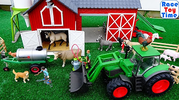Schleich Farm World Playset Collection and Fun Farm Animals Toys For Kids