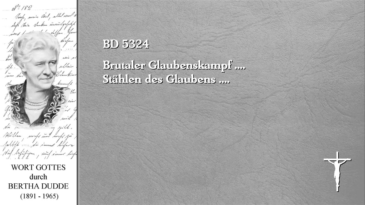 BD 5324 - Brutaler Glaubenskampf .... Stählen des Glaubens ....
