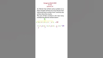 kangaroo math Year 7-8 2022/18