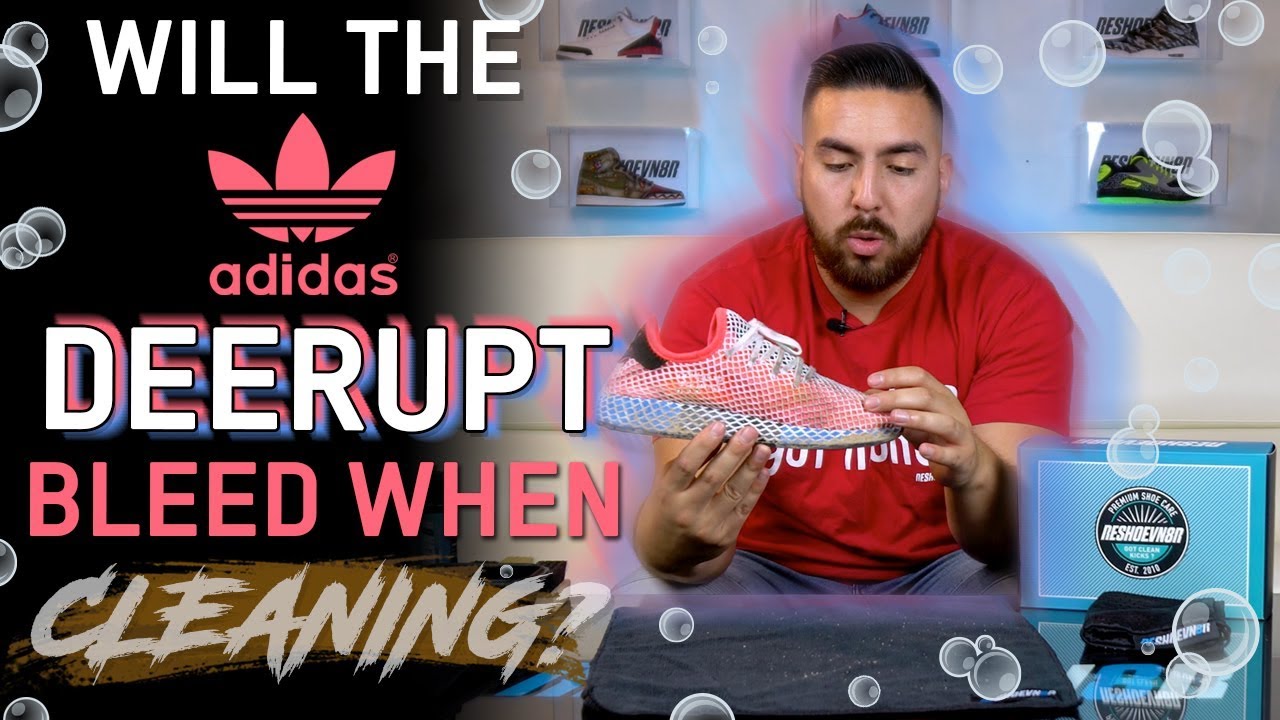 how to clean white adidas deerupt