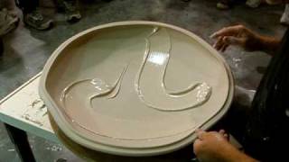 Tom Coleman Decorating A Platter
