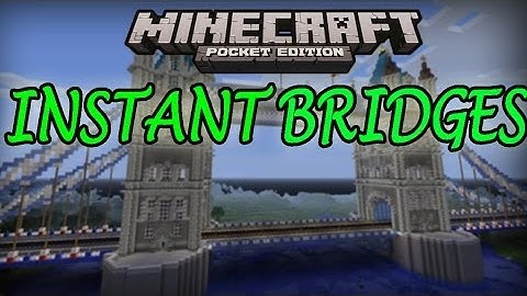 Instant Bridge Creator! Minecraft PE: Mod Showcase [0.8.1]