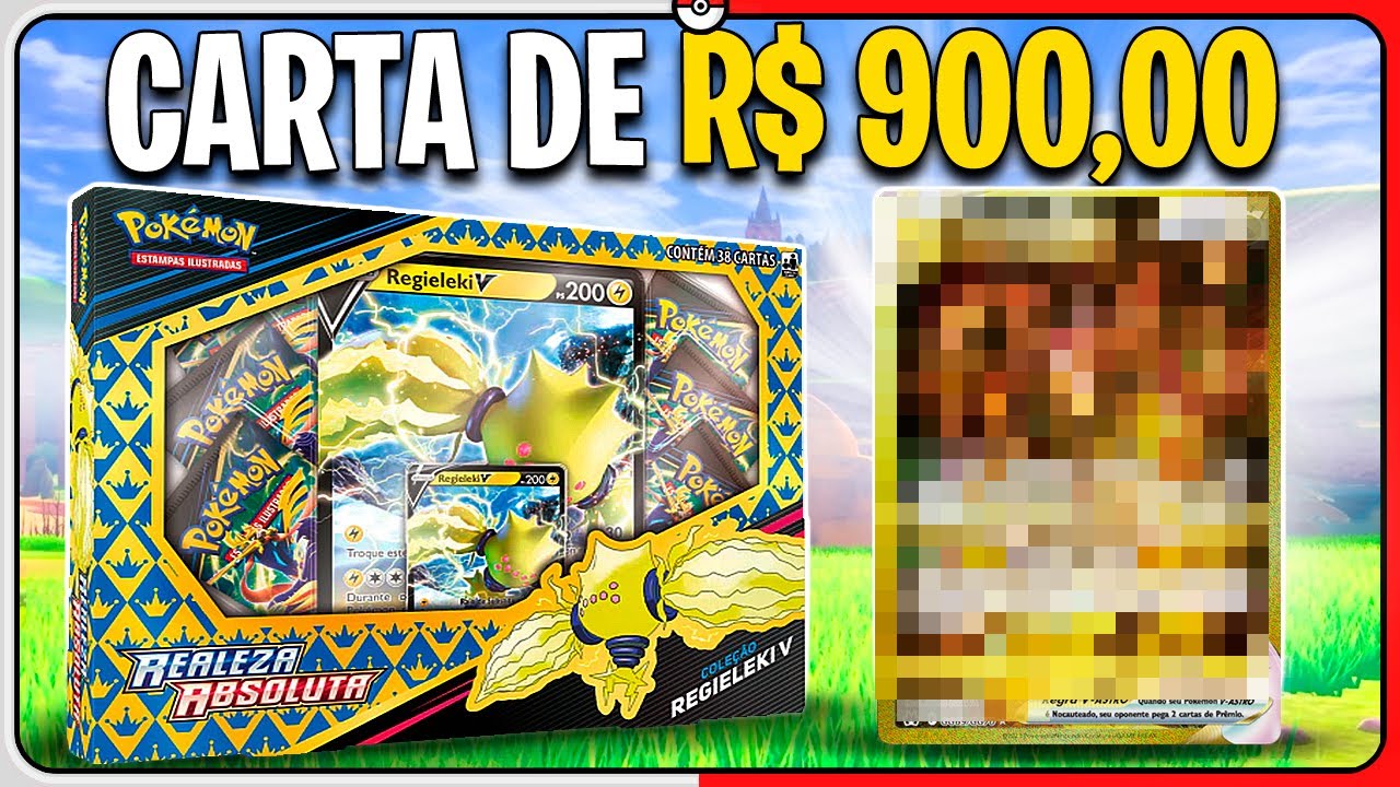 Box de Cartas Pokémon - Pikachu Vmax - Realeza Absoluta - Coleção