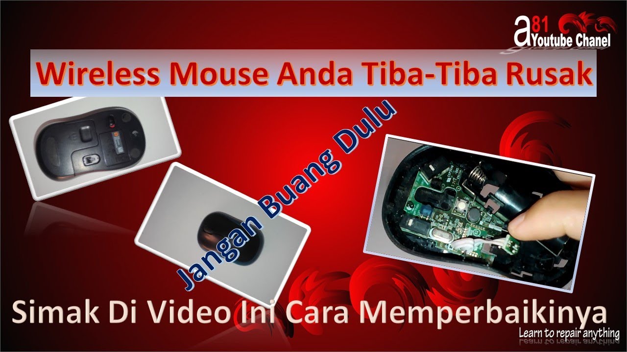 cara memperbaiki mouse wireless logitech
