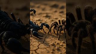 흑전갈 vs 타란툴라… 첫 조우 바로 견제 시작 #ai쇼츠 #wildlife #shorts #야생 #wildbattle #전갈 #타란툴라