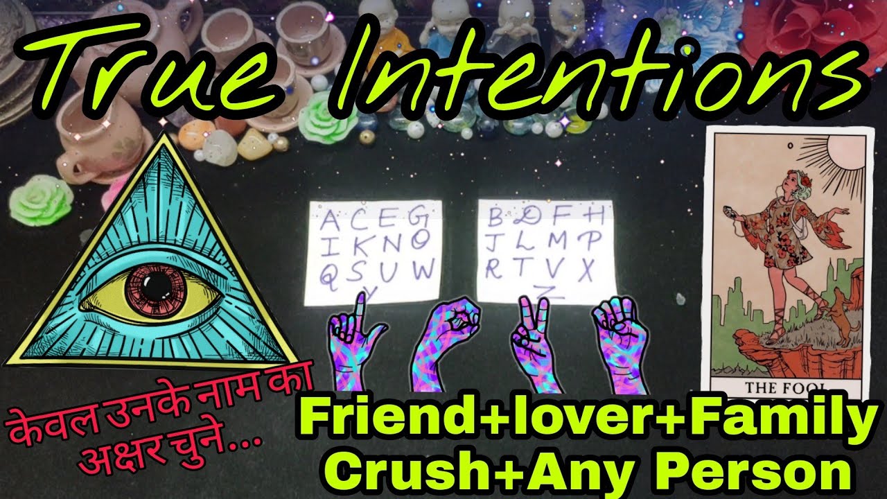 🔆TRUE INTENTIONS👉Lover+Family+Friends+Crush😍Tarot Hindi Reading↗️Pick A Card🔆Tarot Timeless Reading❤